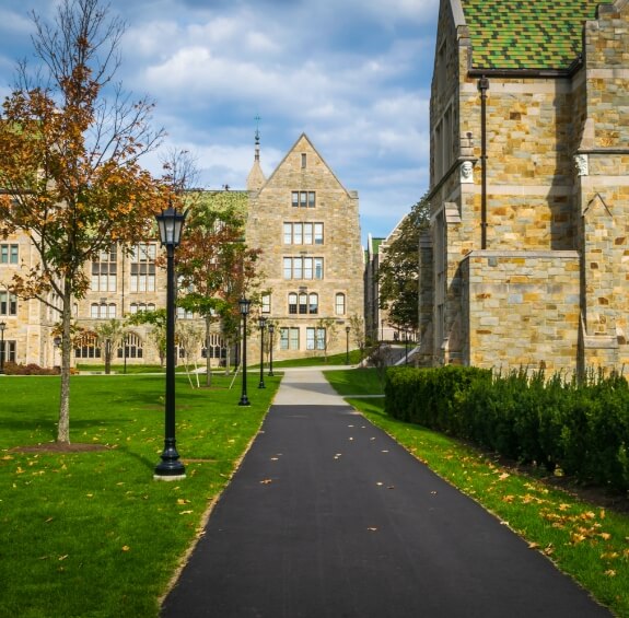 Outside view of pharmacy school